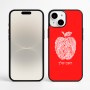 כיסוי בעיצוב אישי עם השם שלך לדגם - Apple iPhone 16 Plus בעיצוב הדפס תפוח
