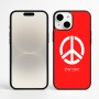 כיסוי בעיצוב אישי עם השם שלך לדגם - Apple iPhone 16 Plus בעיצוב סמל השלום