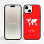 כיסוי בעיצוב אישי עם השם שלך לדגם - Apple iPhone 16 Plus בעיצוב מפת העולם
