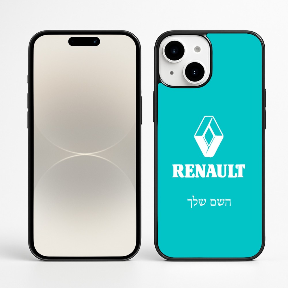 כיסוי בעיצוב אישי עם השם שלך לדגם - Apple iPhone 16 Plus בעיצוב רנו