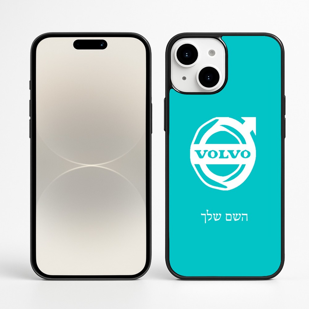 כיסוי בעיצוב אישי עם השם שלך לדגם - Apple iPhone 16 Plus בעיצוב וולוו