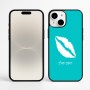כיסוי בעיצוב אישי עם השם שלך לדגם - Apple iPhone 16 Plus בעיצוב שפתיים - נשיקה