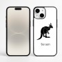 כיסוי בעיצוב אישי עם השם שלך לדגם - Apple iPhone 16 Plus בעיצוב קנגורו