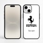 כיסוי בעיצוב אישי עם השם שלך לדגם - Apple iPhone 16 Plus בעיצוב פרארי