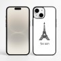 כיסוי בעיצוב אישי עם השם שלך לדגם - Apple iPhone 16 Plus בעיצוב מגדל אייפל
