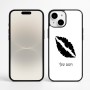 כיסוי בעיצוב אישי עם השם שלך לדגם - Apple iPhone 16 Plus בעיצוב שפתיים - נשיקה