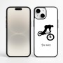 כיסוי בעיצוב אישי עם השם שלך לדגם - Apple iPhone 16 Plus בעיצוב רוכב אופניים