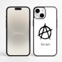 כיסוי בעיצוב אישי עם השם שלך לדגם - Apple iPhone 16 Plus בעיצוב אנרכיה