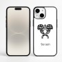 כיסוי בעיצוב אישי עם השם שלך לדגם - Apple iPhone 16 Plus בעיצוב פרחי קרן