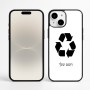 כיסוי בעיצוב אישי עם השם שלך לדגם - Apple iPhone 16 Plus בעיצוב למחזר