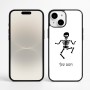 כיסוי בעיצוב אישי עם השם שלך לדגם - Apple iPhone 16 Plus בעיצוב סקלטון