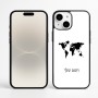 כיסוי בעיצוב אישי עם השם שלך לדגם - Apple iPhone 16 Plus בעיצוב מפת העולם