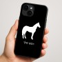 כיסוי בעיצוב אישי עם השם שלך לדגם - Apple iPhone 16 Plus בעיצוב סוס