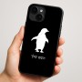 כיסוי בעיצוב אישי עם השם שלך לדגם - Apple iPhone 16 Plus בעיצוב פינגווין