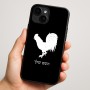 כיסוי בעיצוב אישי עם השם שלך לדגם - Apple iPhone 16 Plus בעיצוב תרנגול
