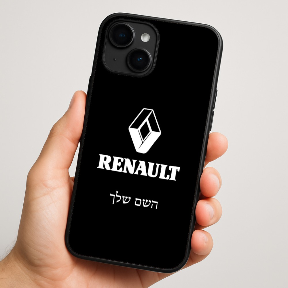 כיסוי בעיצוב אישי עם השם שלך לדגם - Apple iPhone 16 Plus בעיצוב רנו