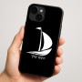 כיסוי בעיצוב אישי עם השם שלך לדגם - Apple iPhone 16 Plus בעיצוב סירה