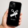 כיסוי בעיצוב אישי עם השם שלך לדגם - Apple iPhone 16 Plus בעיצוב מעצב שיער