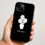 כיסוי בעיצוב אישי עם השם שלך לדגם - Apple iPhone 16 Plus בעיצוב פרח