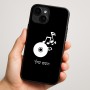 כיסוי בעיצוב אישי עם השם שלך לדגם - Apple iPhone 16 Plus בעיצוב תקליטור - אזור מוזיקה