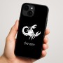 כיסוי בעיצוב אישי עם השם שלך לדגם - Apple iPhone 16 Plus בעיצוב מזלות - עקרב