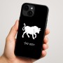כיסוי בעיצוב אישי עם השם שלך לדגם - Apple iPhone 16 Plus בעיצוב מזלות - שור