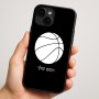 כיסוי בעיצוב אישי עם השם שלך לדגם - Apple iPhone 16 Plus בעיצוב כדורסל