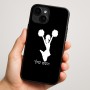 כיסוי בעיצוב אישי עם השם שלך לדגם - Apple iPhone 16 Plus בעיצוב מעודדת