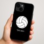 כיסוי בעיצוב אישי עם השם שלך לדגם - Apple iPhone 16 Plus בעיצוב כדור כדורעף