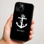כיסוי בעיצוב אישי עם השם שלך לדגם - Apple iPhone 16 Plus בעיצוב לעגן