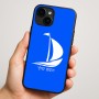 כיסוי בעיצוב אישי עם השם שלך לדגם - Apple iPhone 16 Plus בעיצוב סירה