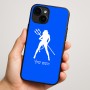 כיסוי בעיצוב אישי עם השם שלך לדגם - Apple iPhone 16 Plus בעיצוב אישה שטן