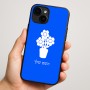 כיסוי בעיצוב אישי עם השם שלך לדגם - Apple iPhone 16 Plus בעיצוב פרח