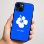 כיסוי בעיצוב אישי עם השם שלך לדגם - Apple iPhone 16 Plus בעיצוב פרח היביסקוס