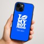 כיסוי בעיצוב אישי עם השם שלך לדגם - Apple iPhone 16 Plus בעיצוב נשקי את חבר שלי