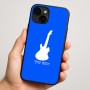 כיסוי בעיצוב אישי עם השם שלך לדגם - Apple iPhone 16 Plus בעיצוב גיטרה