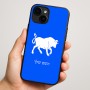 כיסוי בעיצוב אישי עם השם שלך לדגם - Apple iPhone 16 Plus בעיצוב מזלות - שור