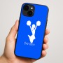 כיסוי בעיצוב אישי עם השם שלך לדגם - Apple iPhone 16 Plus בעיצוב מעודדת