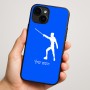 כיסוי בעיצוב אישי עם השם שלך לדגם - Apple iPhone 16 Plus בעיצוב לוחם סייף