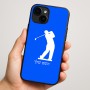 כיסוי בעיצוב אישי עם השם שלך לדגם - Apple iPhone 16 Plus בעיצוב שחקן גולף