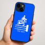 כיסוי בעיצוב אישי עם השם שלך לדגם - Apple iPhone 16 Plus בעיצוב רוכב סוסים