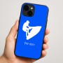 כיסוי בעיצוב אישי עם השם שלך לדגם - Apple iPhone 16 Plus בעיצוב אופנוע ים