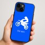 כיסוי בעיצוב אישי עם השם שלך לדגם - Apple iPhone 16 Plus בעיצוב מוטוקרוס