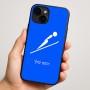 כיסוי בעיצוב אישי עם השם שלך לדגם - Apple iPhone 16 Plus בעיצוב קפיצת סקי אולימפית