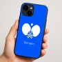 כיסוי בעיצוב אישי עם השם שלך לדגם - Apple iPhone 16 Plus בעיצוב פינג פונג