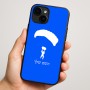כיסוי בעיצוב אישי עם השם שלך לדגם - Apple iPhone 16 Plus בעיצוב צניחה חופשית