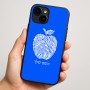 כיסוי בעיצוב אישי עם השם שלך לדגם - Apple iPhone 16 Plus בעיצוב הדפס תפוח