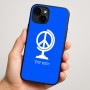 כיסוי בעיצוב אישי עם השם שלך לדגם - Apple iPhone 16 Plus בעיצוב גלובוסי שלום