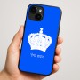 כיסוי בעיצוב אישי עם השם שלך לדגם - Apple iPhone 16 Plus בעיצוב כתר מלכותי
