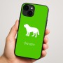 כיסוי בעיצוב אישי עם השם שלך לדגם - Apple iPhone 16 Plus בעיצוב כלב